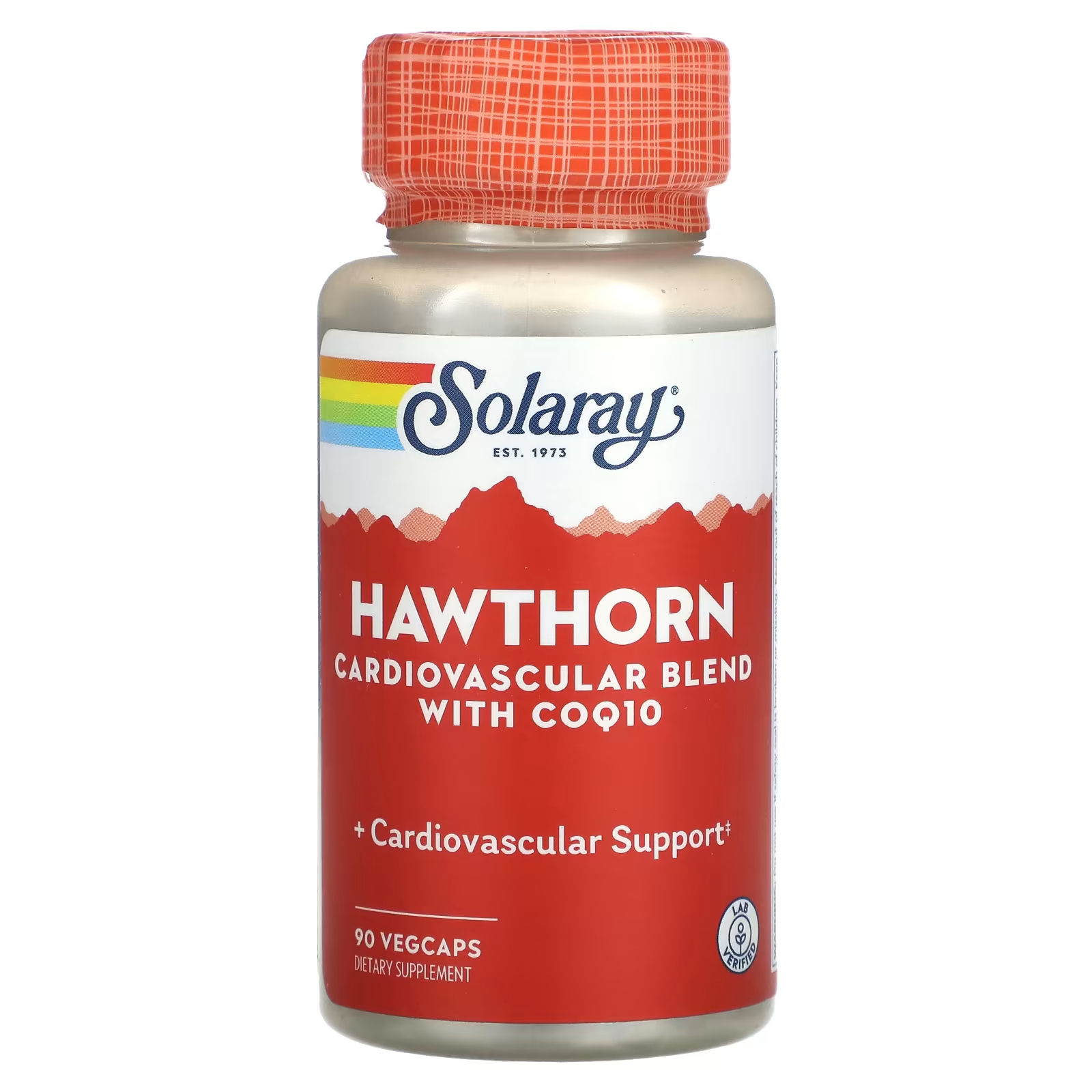Сердечно-сосудистая смесь Solaray Hawthorn с COQ10, 90 растительных капсул flora смесь ферментов 90 растительных капсул