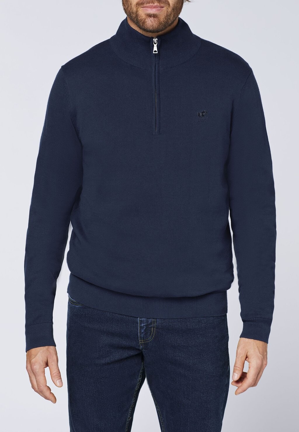 

Джемпер MIT KURZEM ZIPPER Polo Sylt, синий