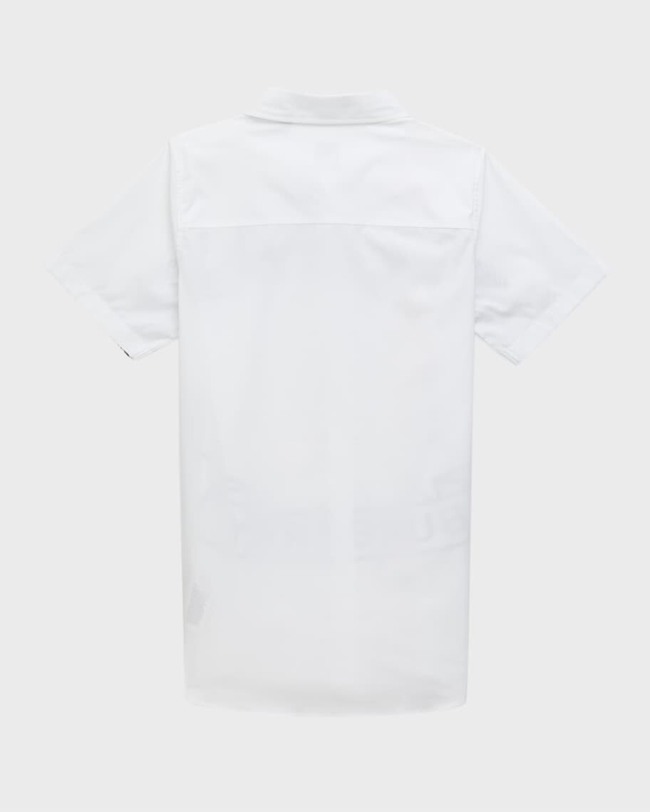 

Рубашка для мальчиков Owen Oak Leaf Crest Logo Print, размеры 3–14 Burberry