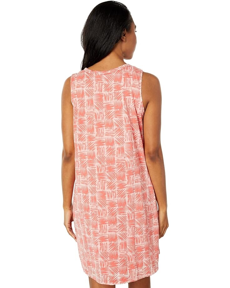 

Платье Mod-o-doc Burnout Jersey Double Layer Tank Dress, цвет Papaya