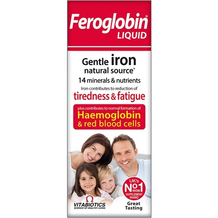 Vitabiotics Нежная железо и питательная жидкость 200 мл, Feroglobin