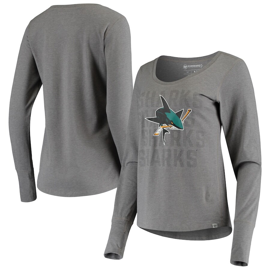 

Футболка с длинным рукавом 47 San Jose Sharks, серый