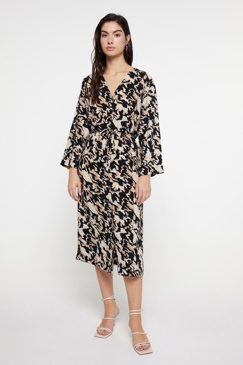 

Платье с V-образным вырезом 7/8 Vero Moda, серый