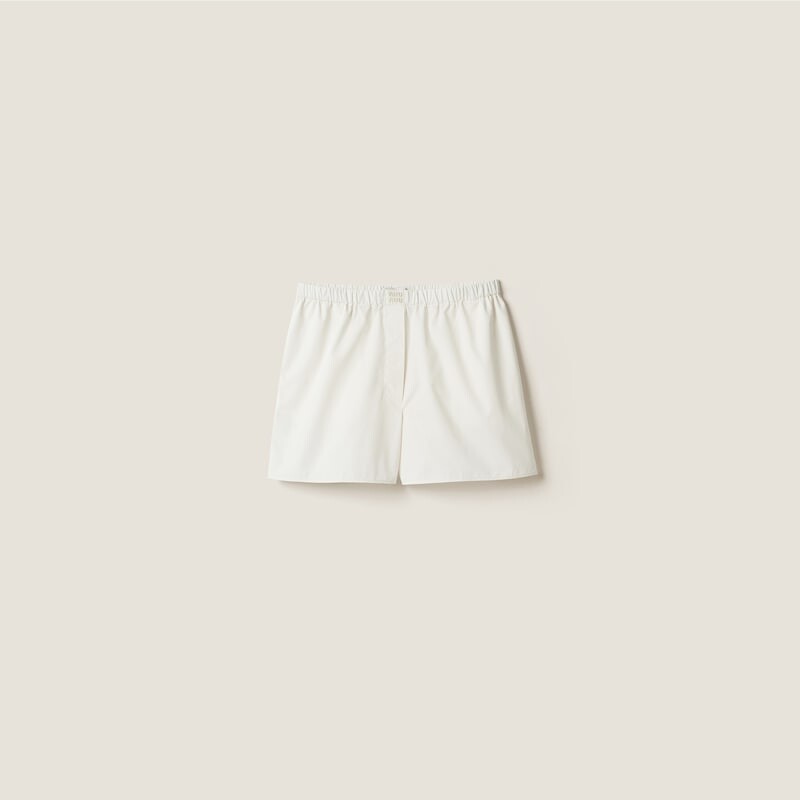 

Боксеры из поплина Miu Miu, белый