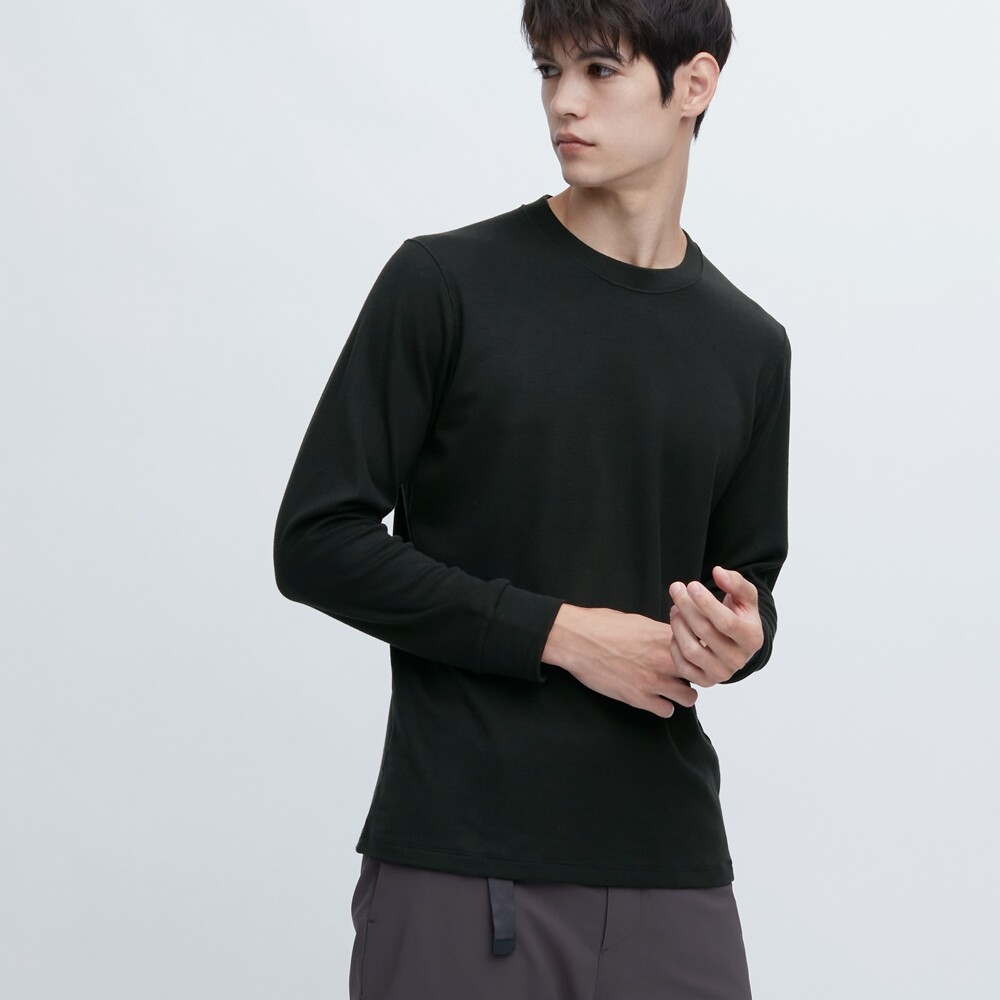 

Мужскоенижнее белье Uniqlo HEATTECH круглым вырезом, черный