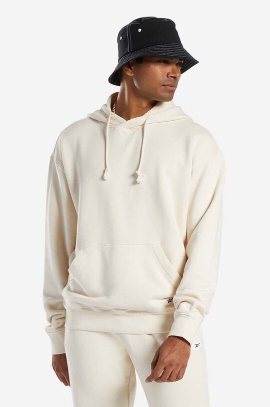 

Хлопковая толстовка Nd FT Hoodie Reebok, бежевый