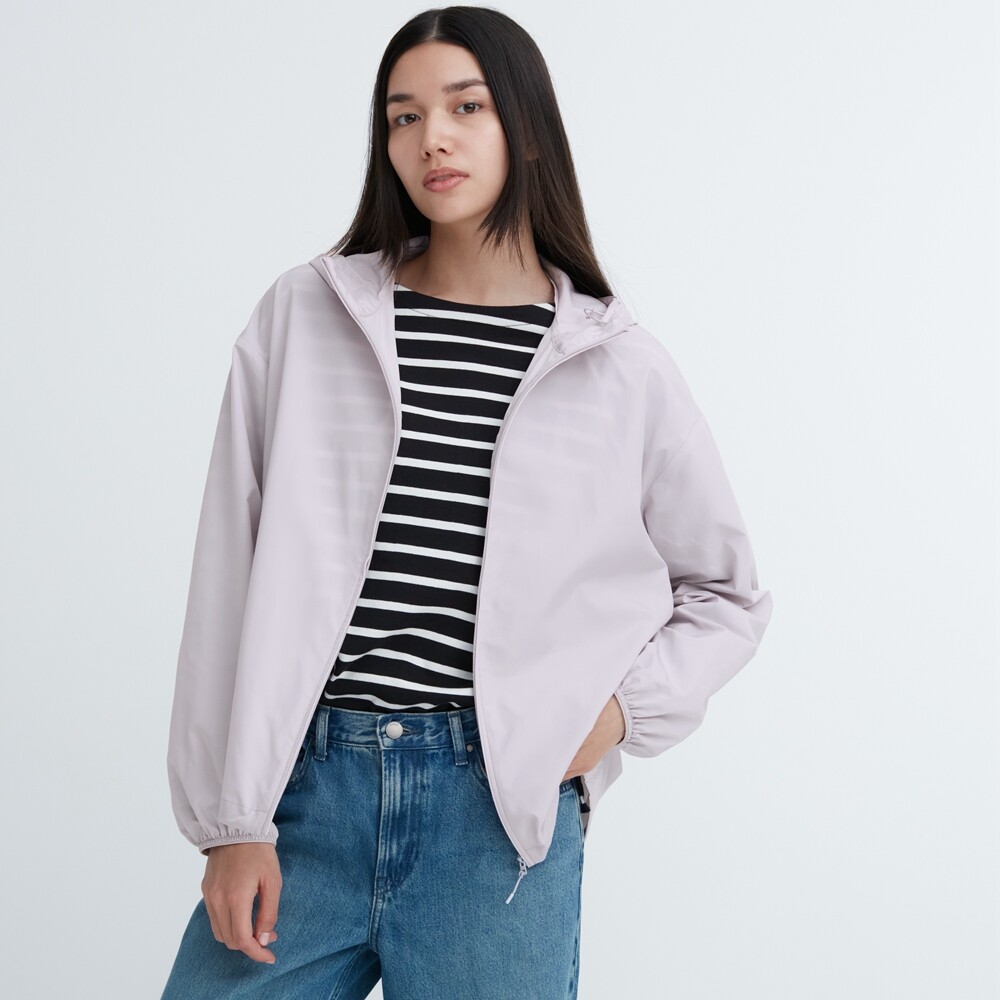 

Куртка Uniqlo водонепроницаемая с защитой от ультрафиолета, фиолетовый