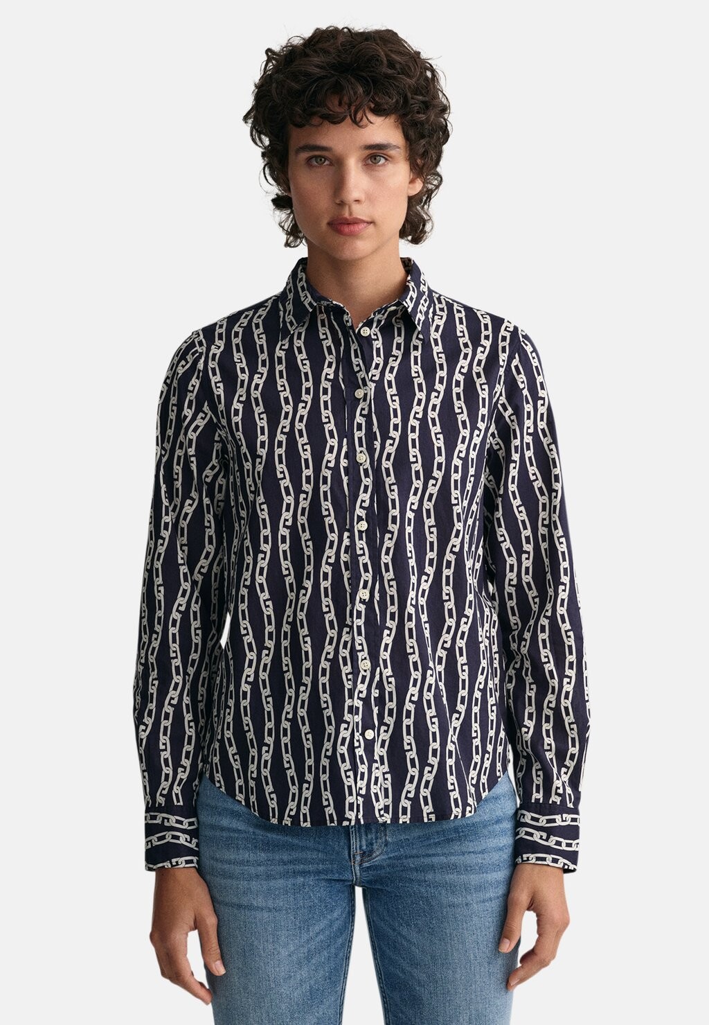 

Блузка на пуговицах GANT, синий