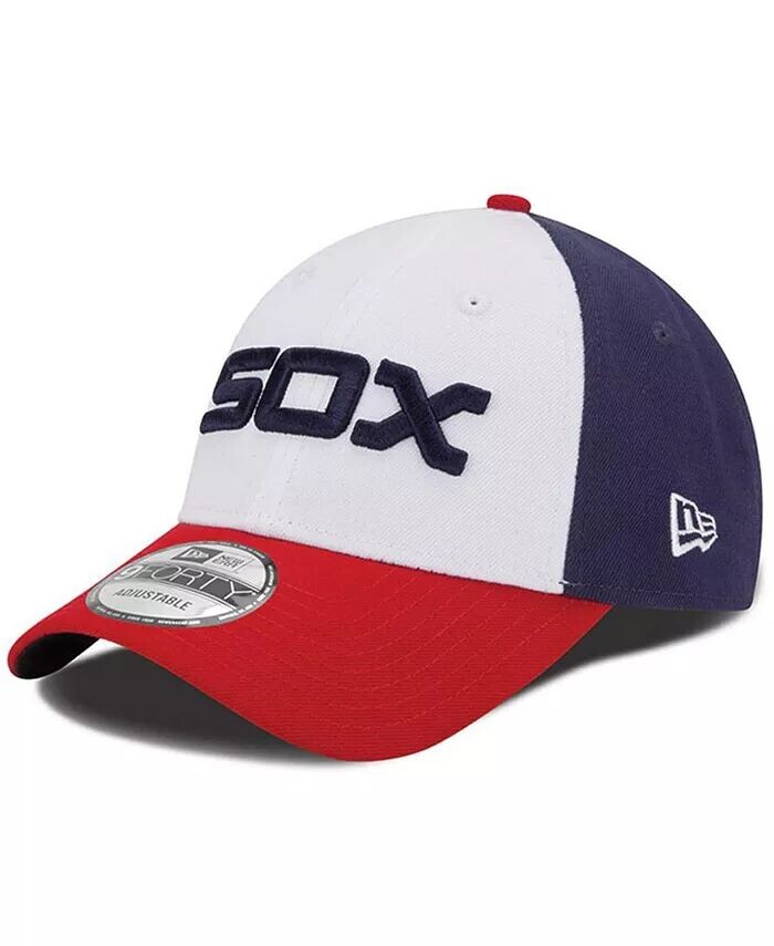 

Мужская регулируемая кепка темно-синего цвета Chicago White Sox League 9Forty New Era, белый