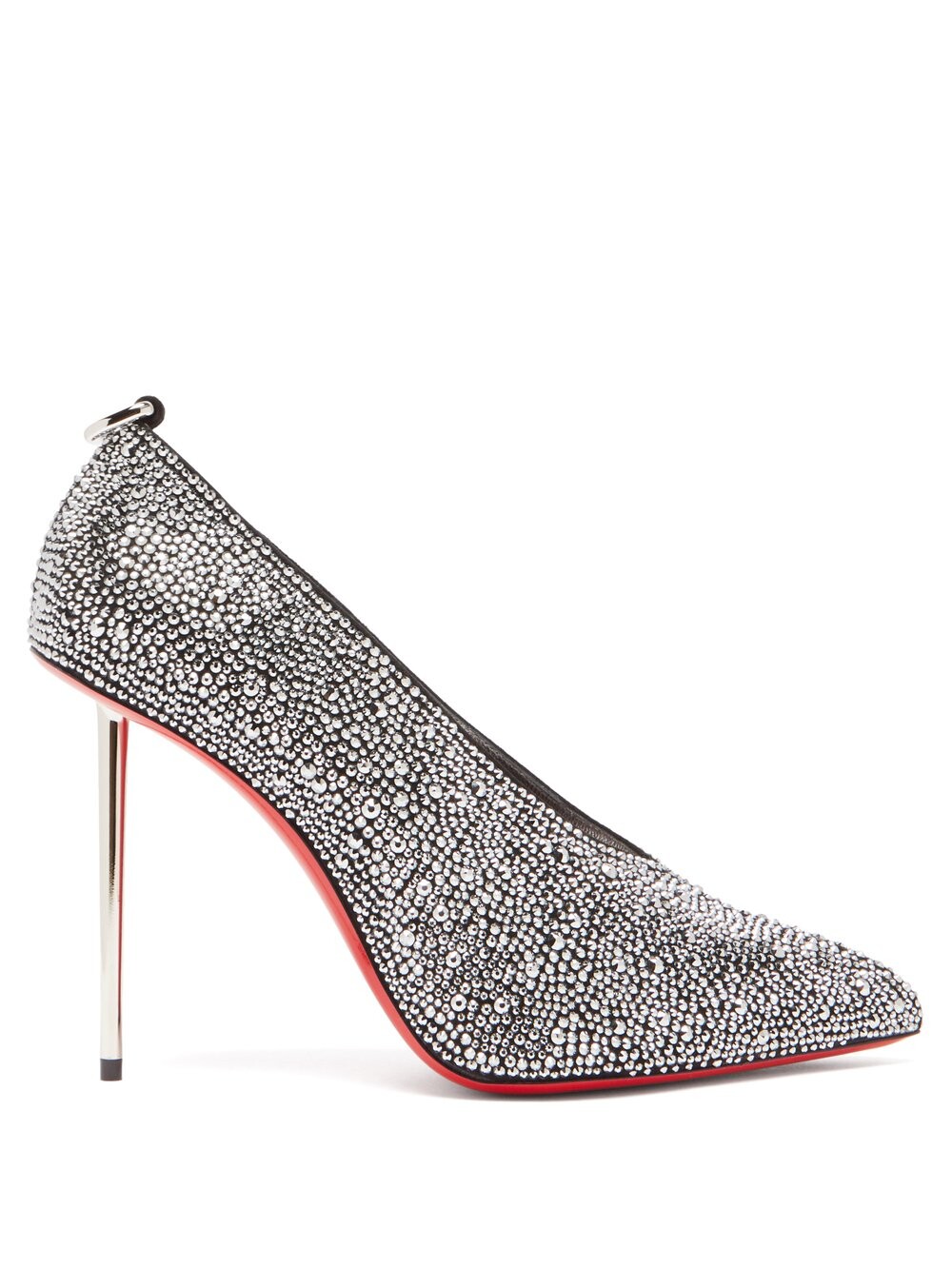 Et pic высокие туфли et 100 из кожи и кристаллов Christian Louboutin, черный