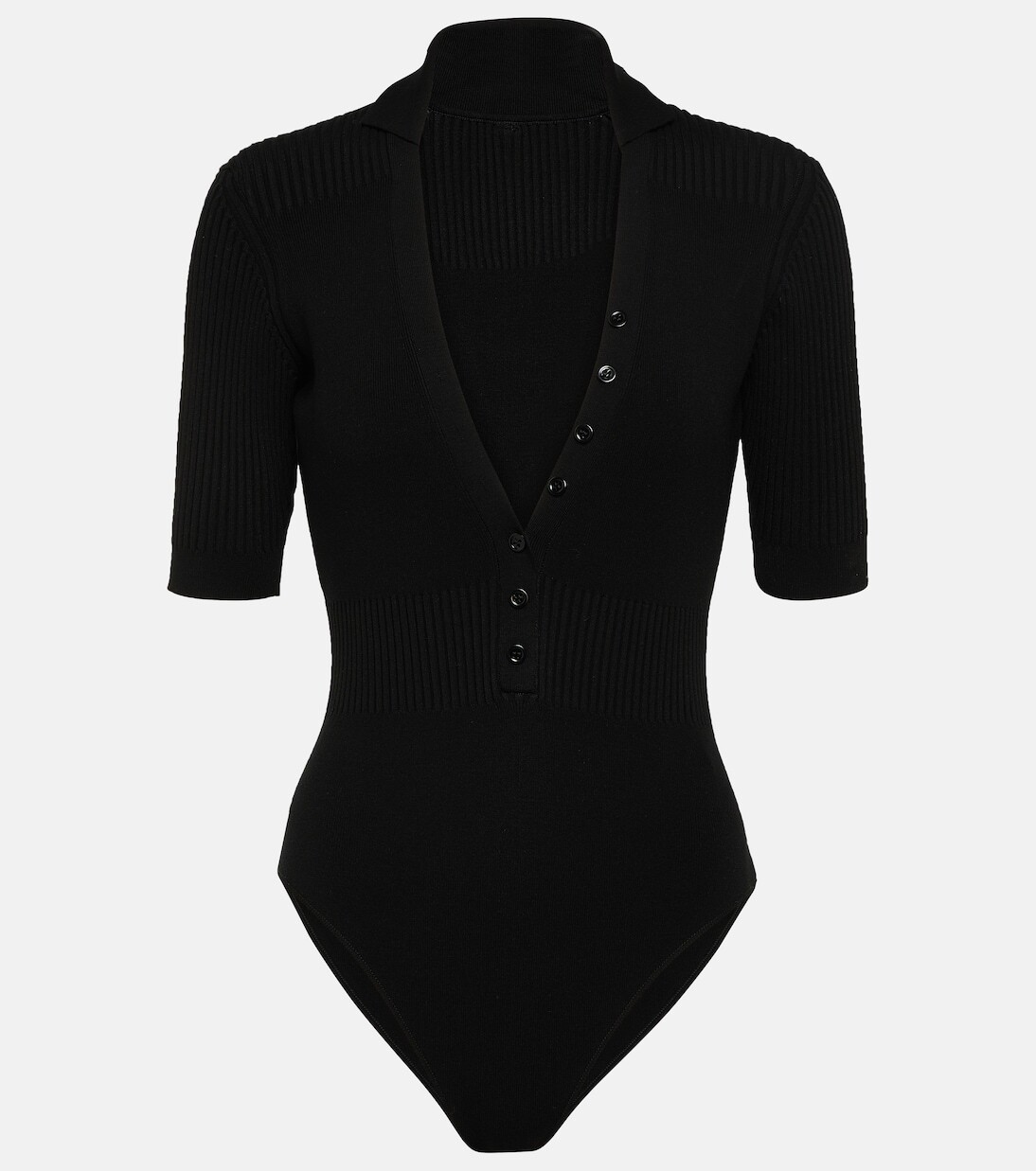 

Боди le body yauco в рубчик Jacquemus, черный