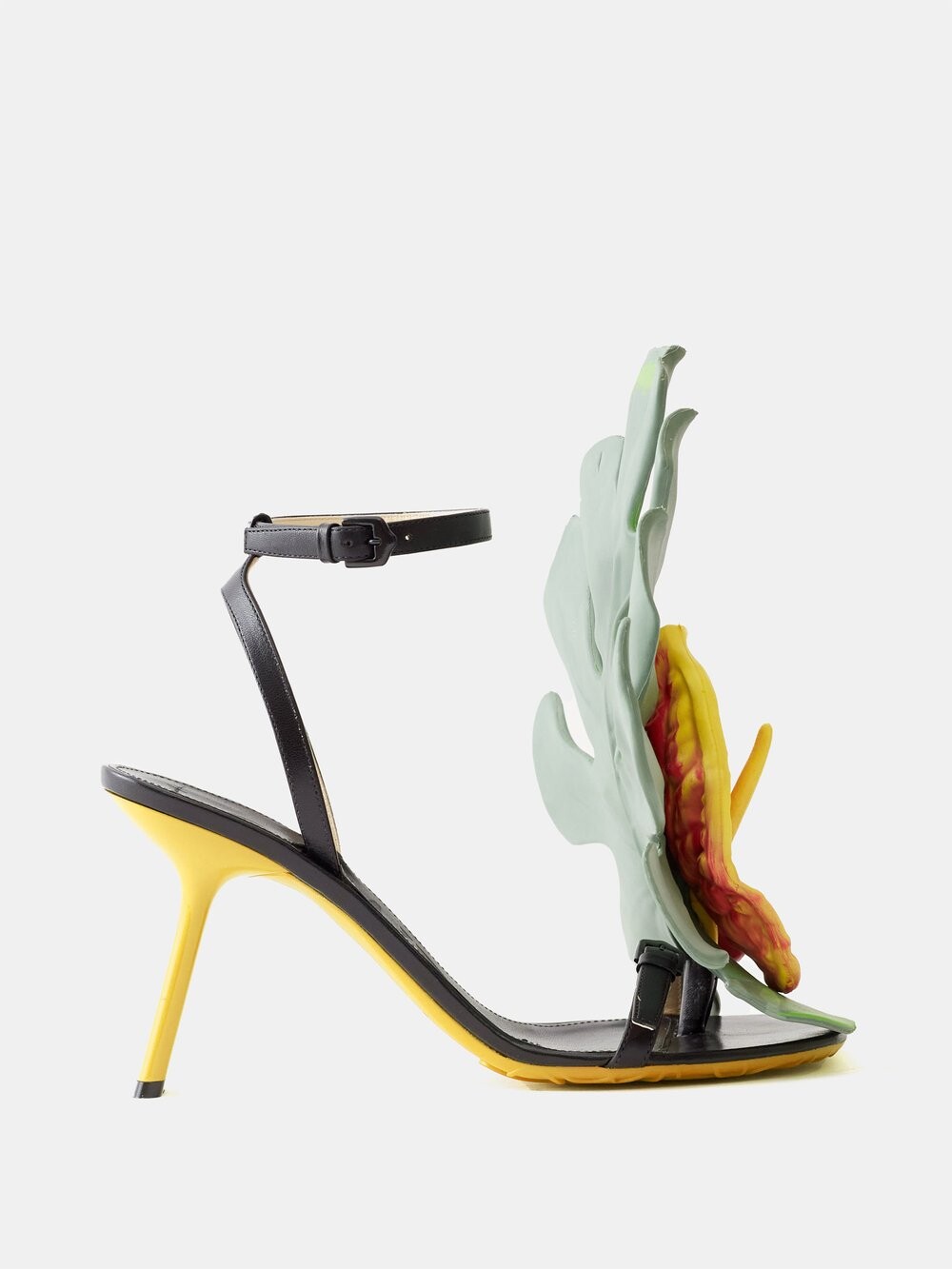 

Кожаные сандалии petal 90 LOEWE, черный