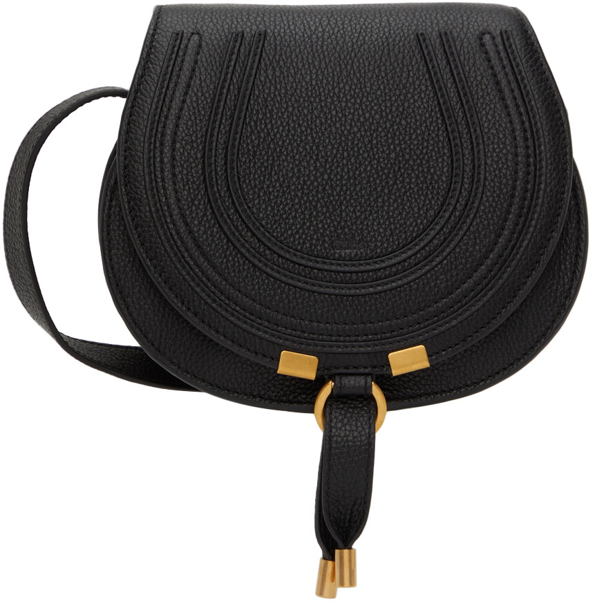 

Черная мини-сумка Marcie Saddle Chloe