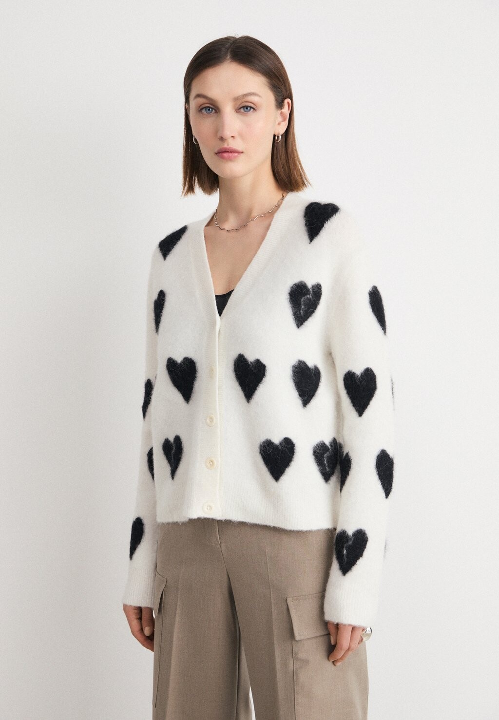 

Кардиган Amora Cardigan AllSaints, цвет chalk white/black