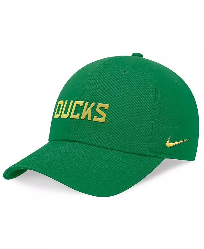 

Мужская регулируемая кепка Green Oregon Ducks 2024 On-Field Club Nike, зеленый