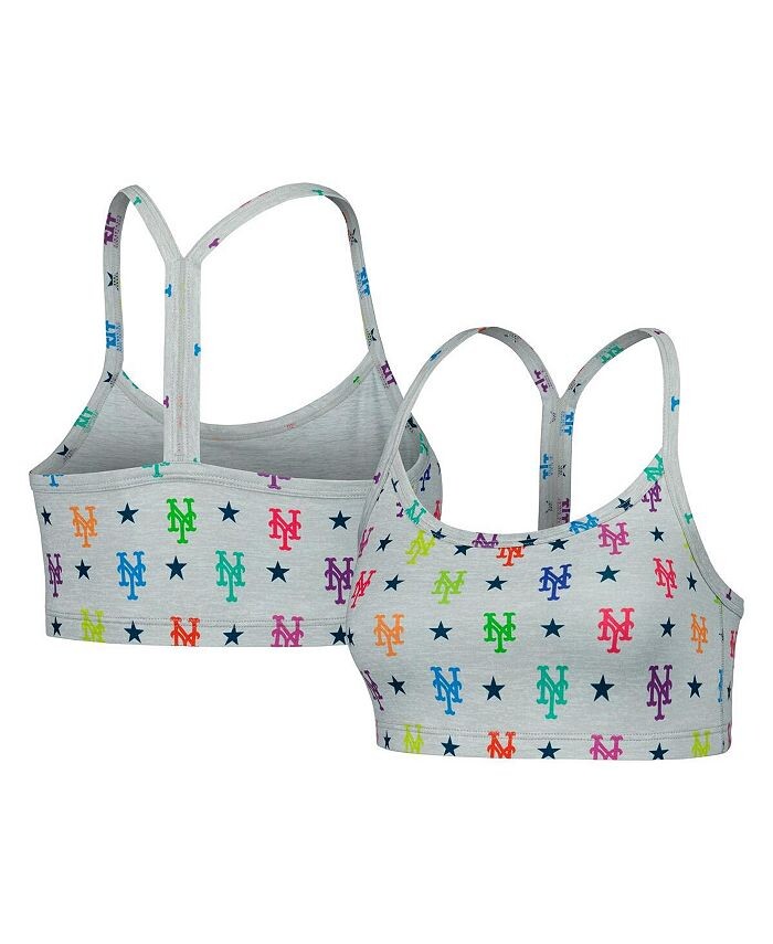 

Женский серый бюстгальтер New York Mets TLC Rainbow Terez, серый