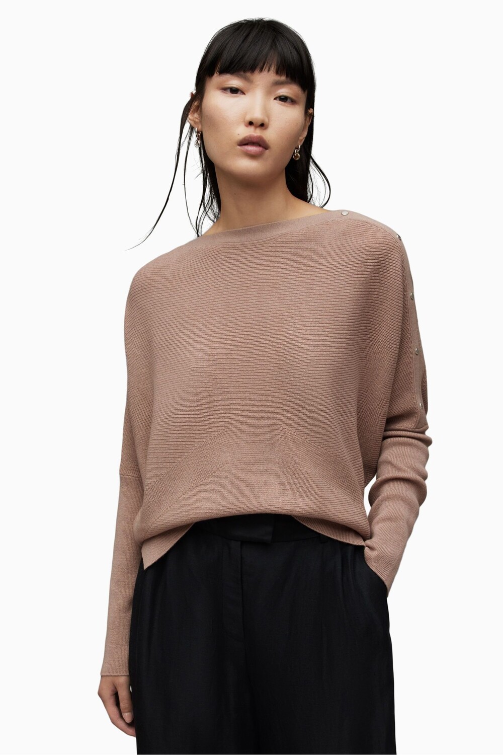 

Розовый свитер AllSaints Raven All Saints, розовый