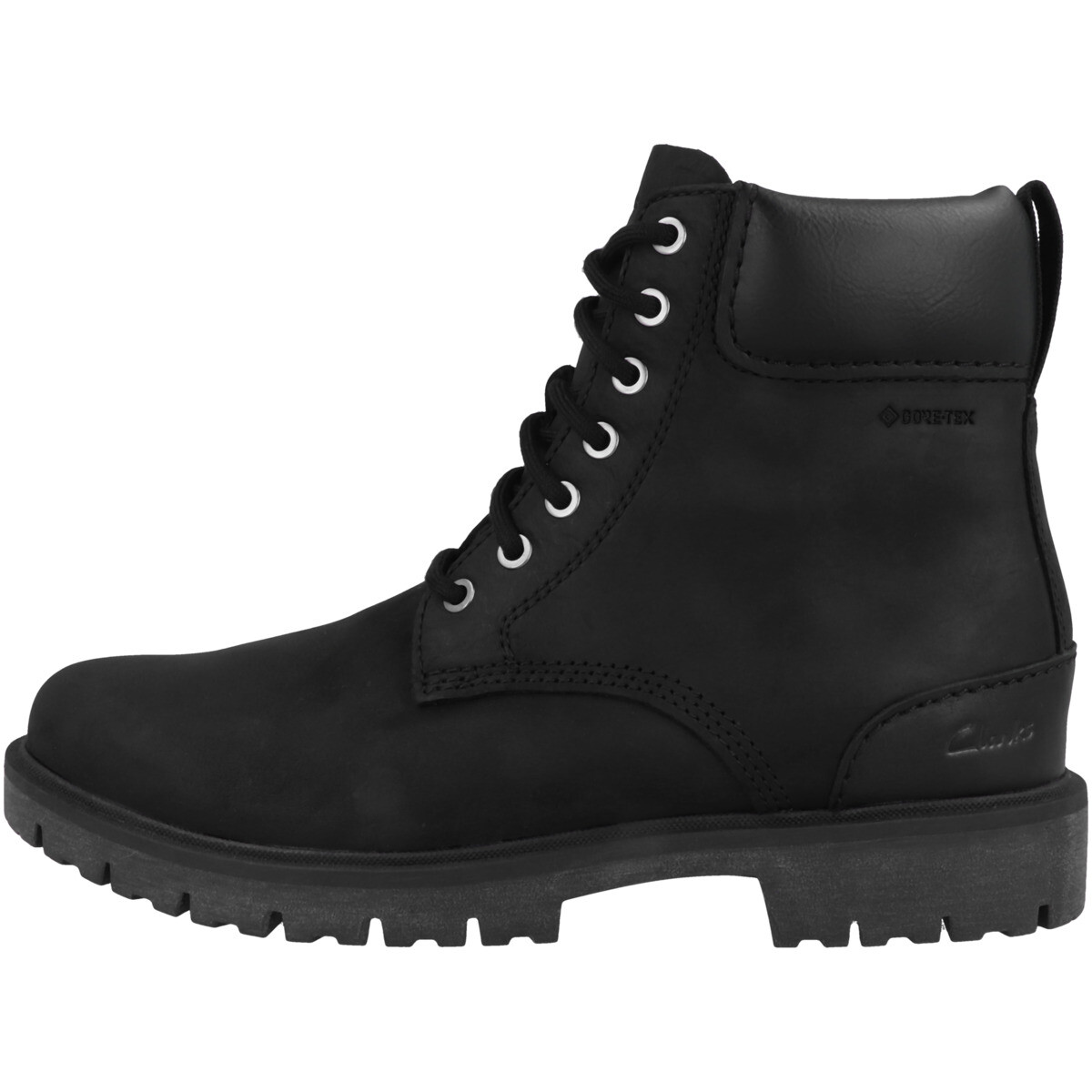 

Ботинки Clarks Schnür Rossdale Hi GTX, черный