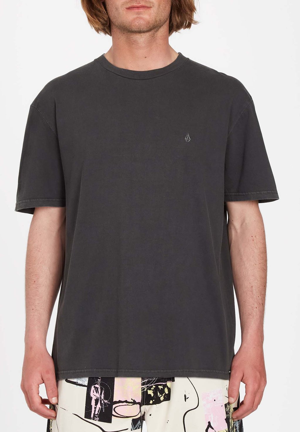 Базовая футболка Solid Stone Emb Sst Volcom, черный