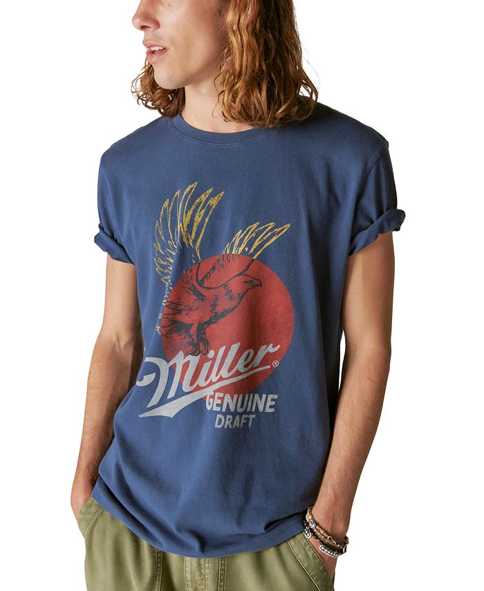 Мужская футболка Miller Eagle с короткими рукавами Lucky Brand, синий miller