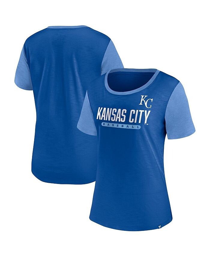 

Женская футболка с логотипом Royal Kansas City Royals Mound Fanatics, синий