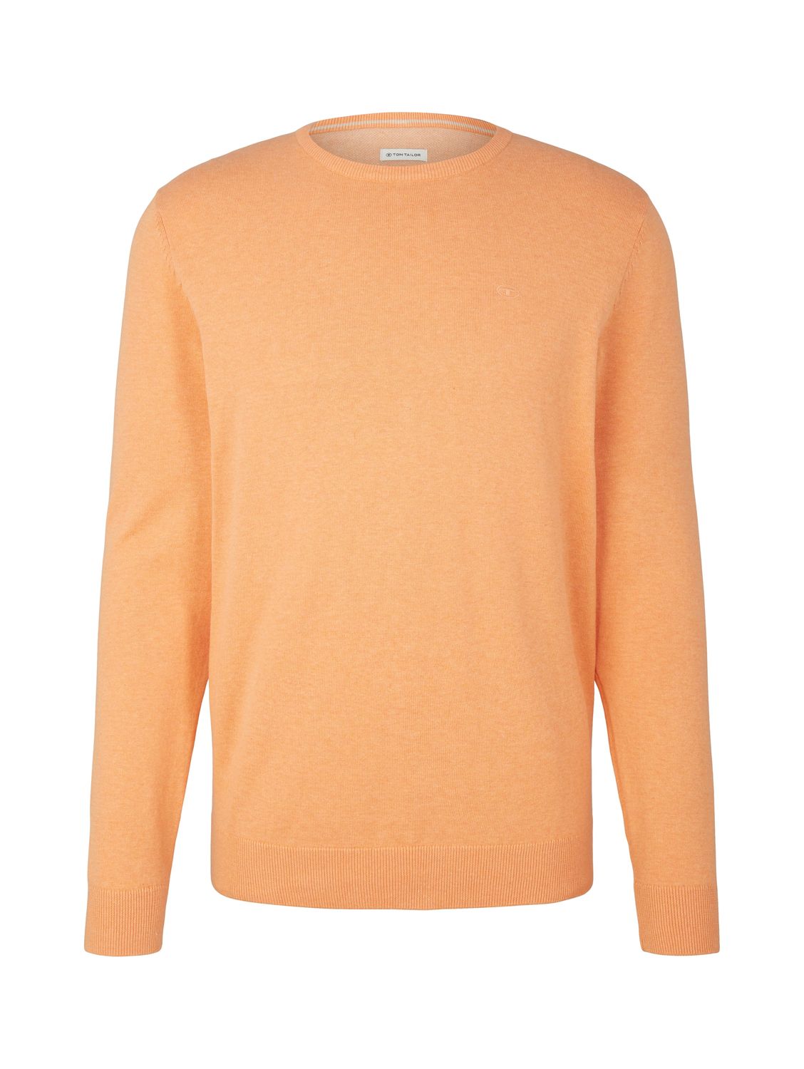 Пуловер Tom Tailor BASIC CREW NECK, оранжевый цена и фото