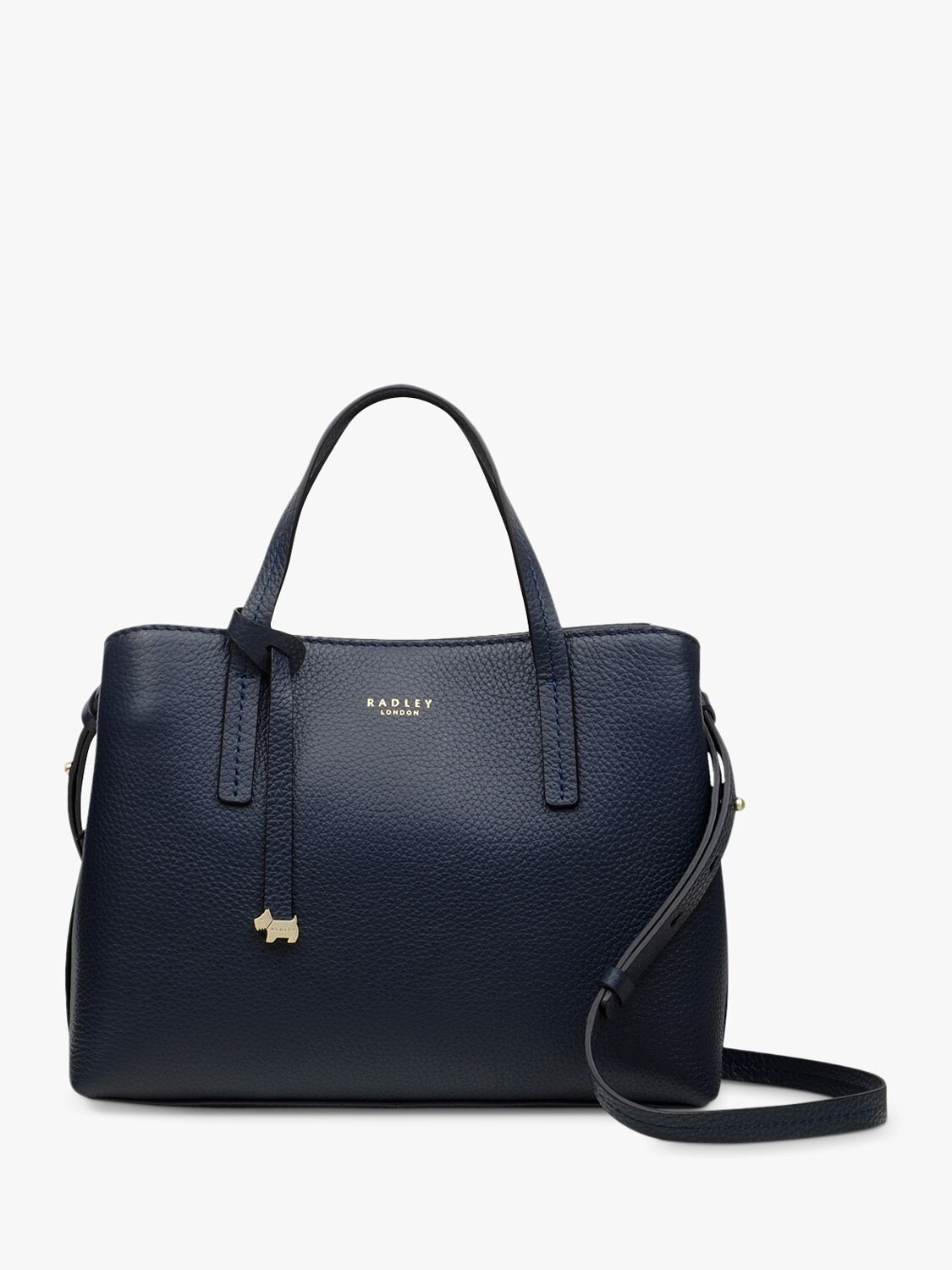 

Сумка Radley Dukes Place из зернистой кожи, средний размер, на молнии, чернила