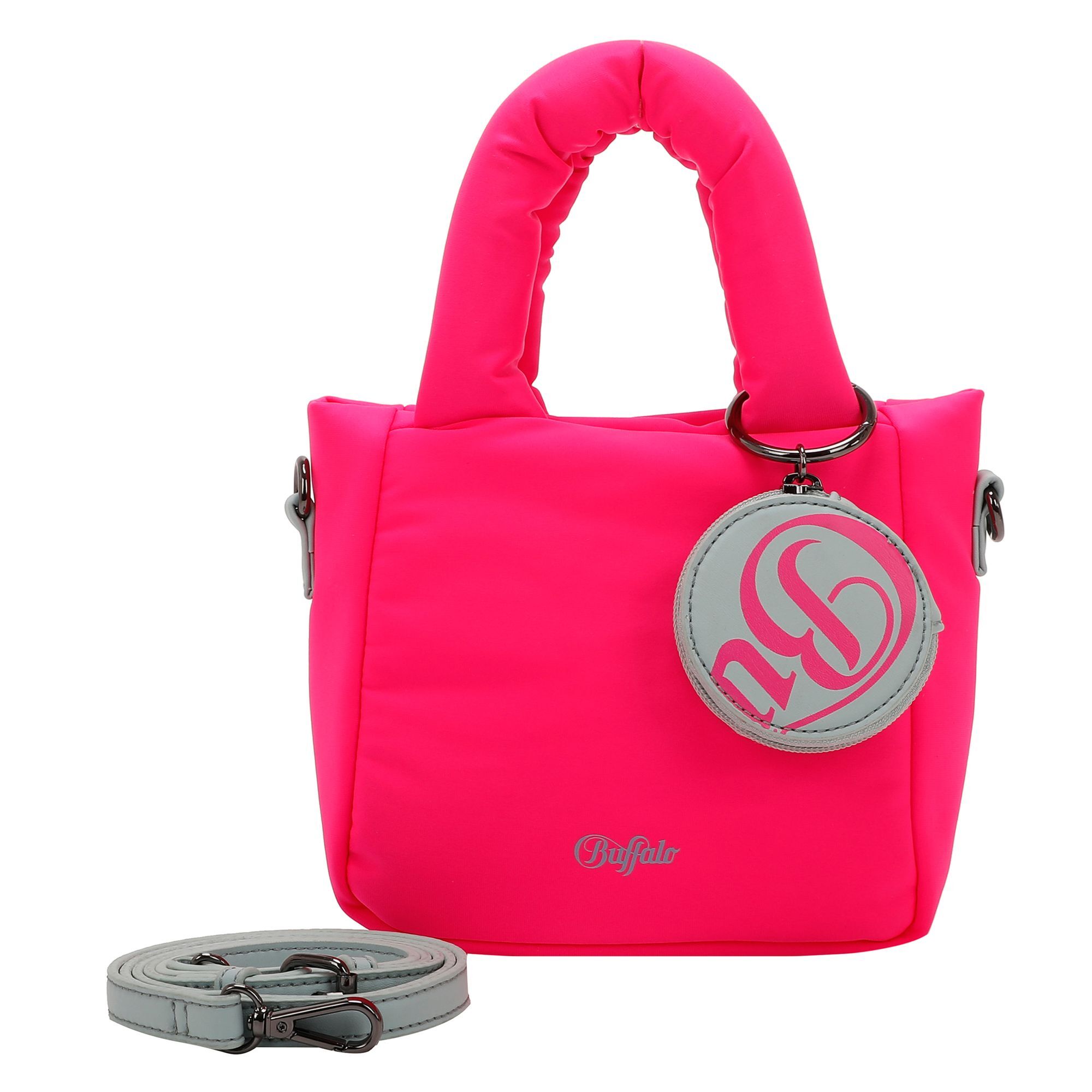 цена Сумка Buffalo Boxy25 Mini Bag Handtasche 17.5 cm, цвет neon pink