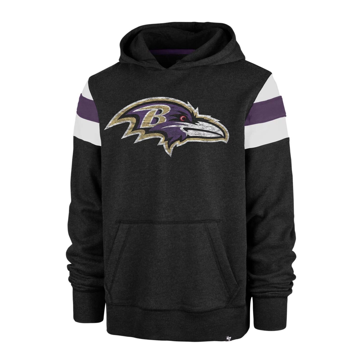 

Мужская черная толстовка с капюшоном Baltimore Ravens Premier Nico '47, Черный