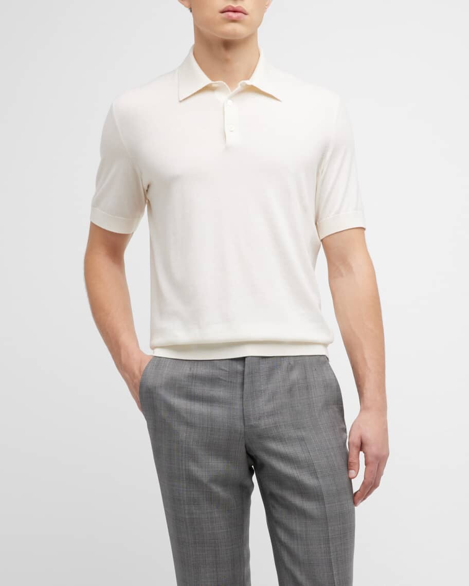 

Мужская рубашка поло из кашемира и хлопка ZEGNA