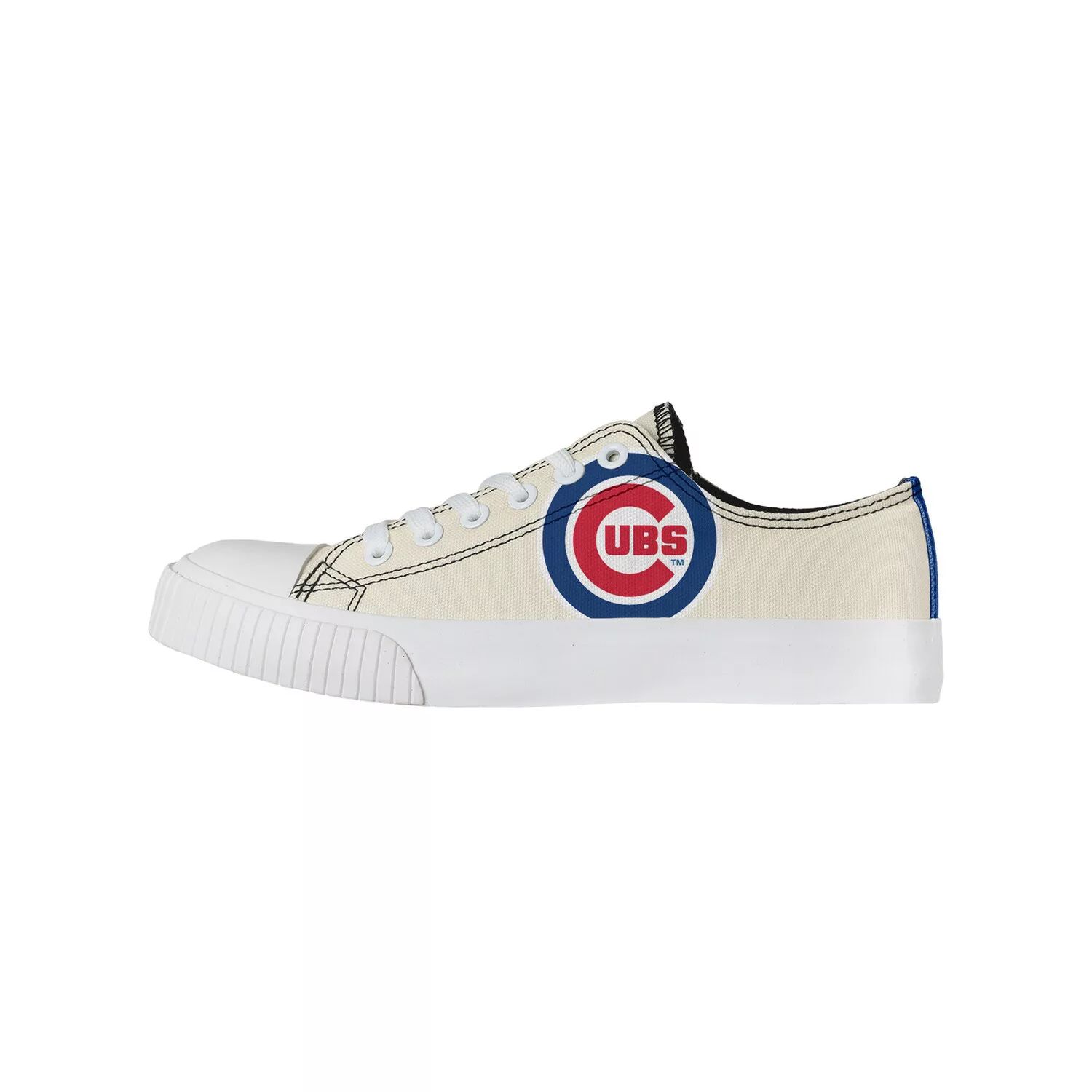 Женские низкие парусиновые туфли FOCO кремового цвета Chicago Cubs