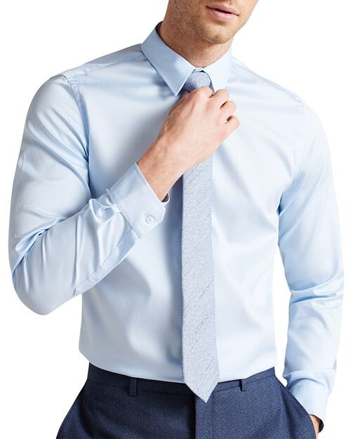

Однотонная классическая рубашка на пуговицах Islass Ted Baker, цвет Blue
