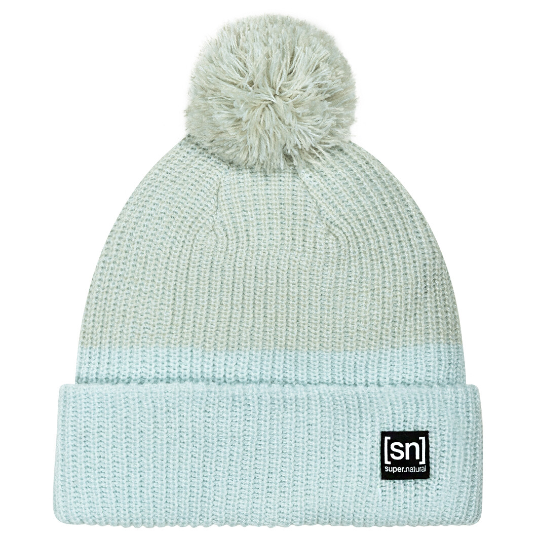 Кепка Super Natural Bobble Beanie, цвет Ballad Blue/Ballad Blue Melange