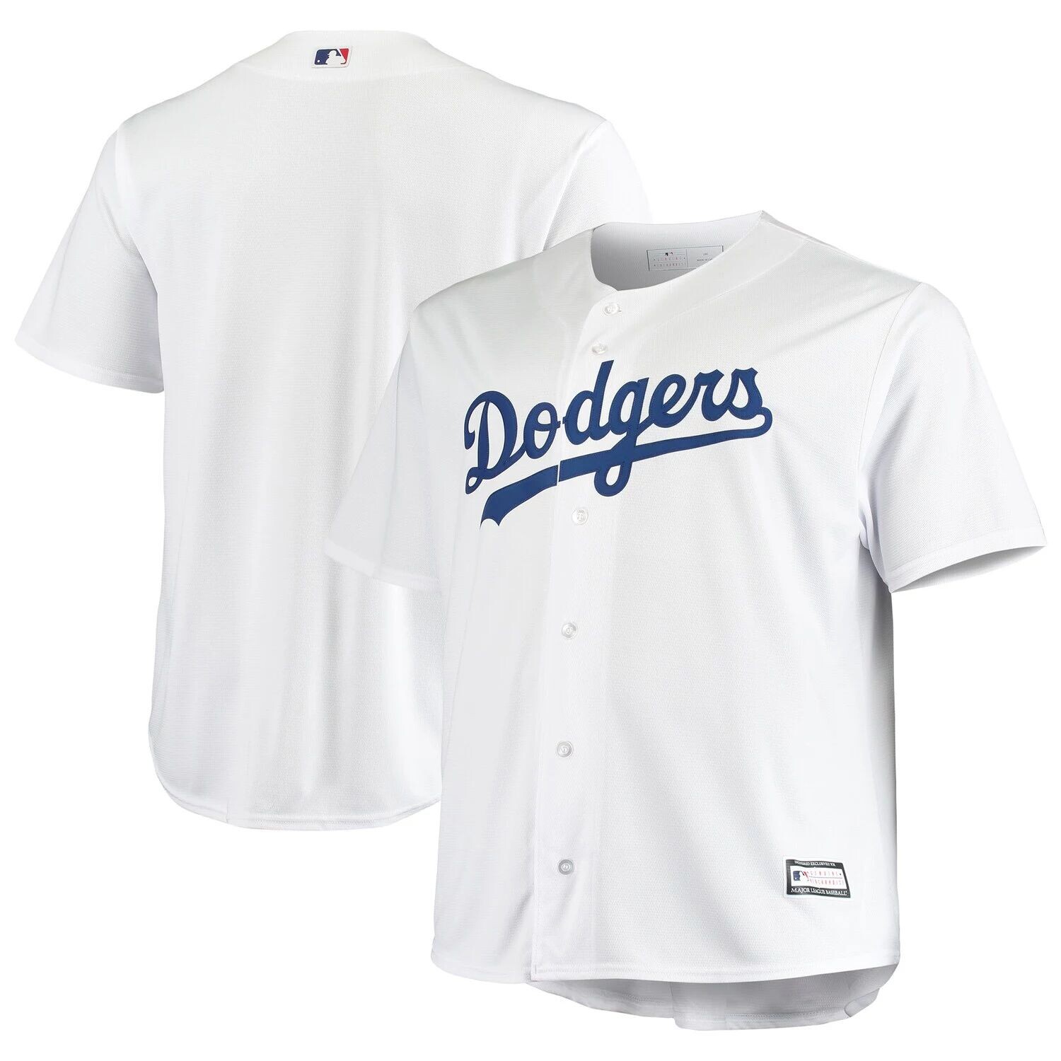 

Мужская белая футболка Los Angeles Dodgers Big & Tall Replica Team, Белый