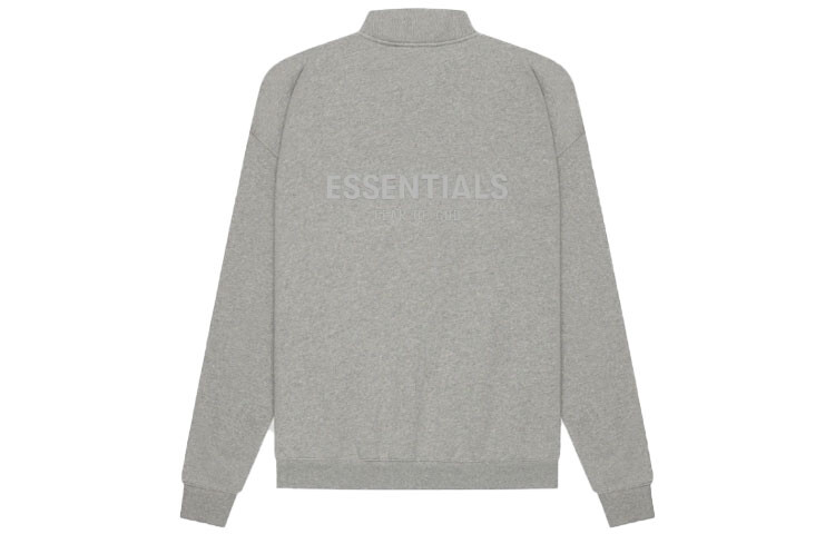 

SS21 Толстовка унисекс темно-овсяная Fear Of God Essentials, серый