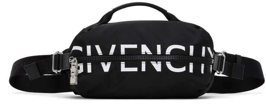 

Черный нейлоновый клатч с G-молнией Givenchy