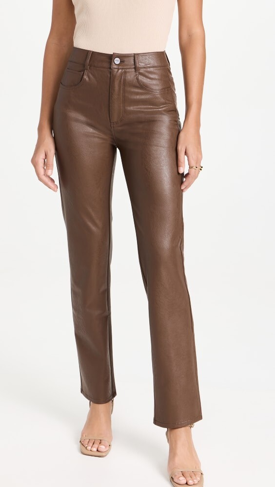 

Джинсы PAIGE Stella Chestnut Faux Leather