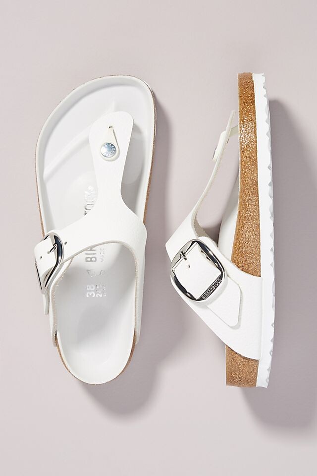 

Сандали Birkenstock Gizeh с большой пряжкой, белый