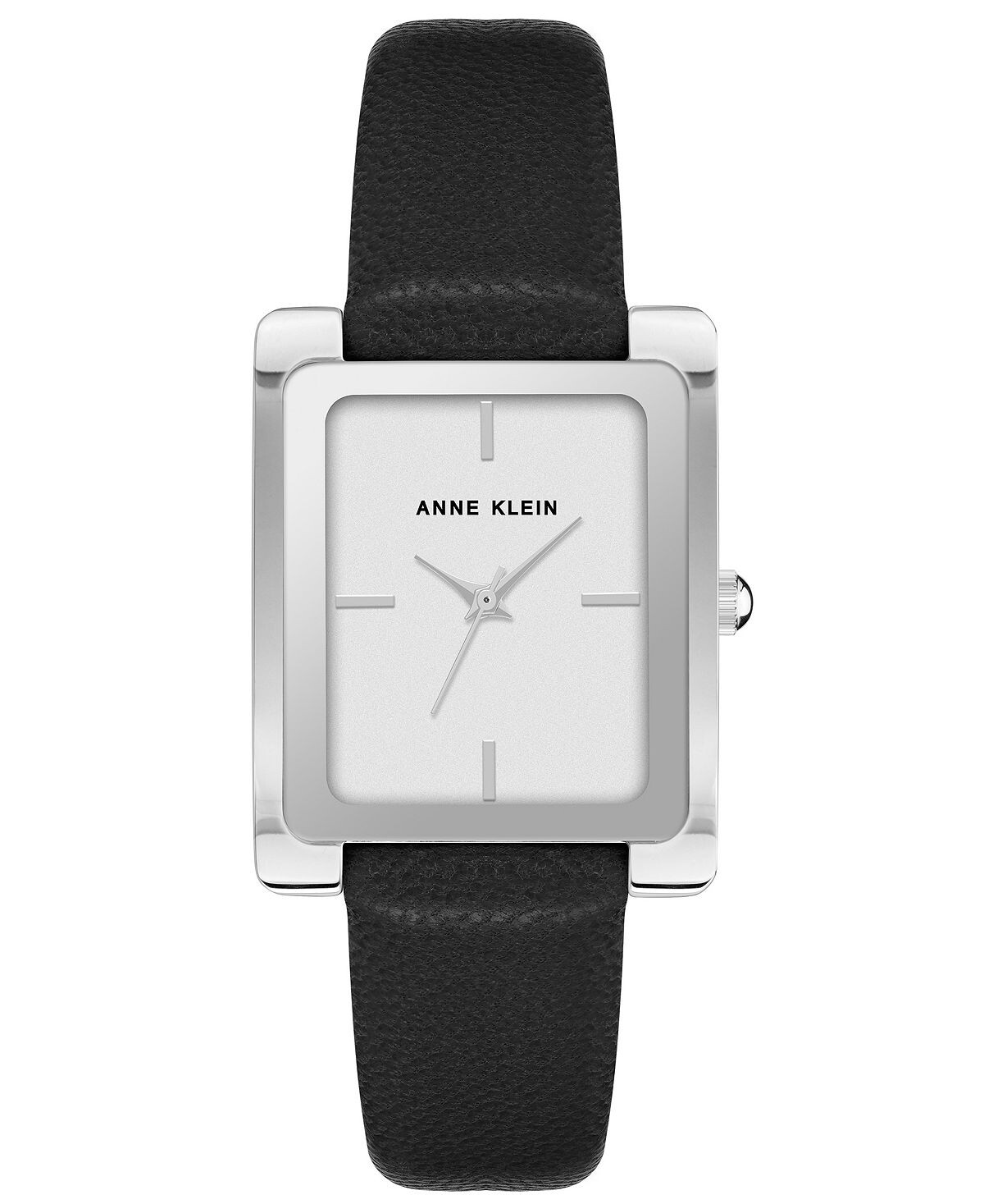 

Женские часы из натуральной кожи черного цвета с ремешком 40 мм Anne Klein