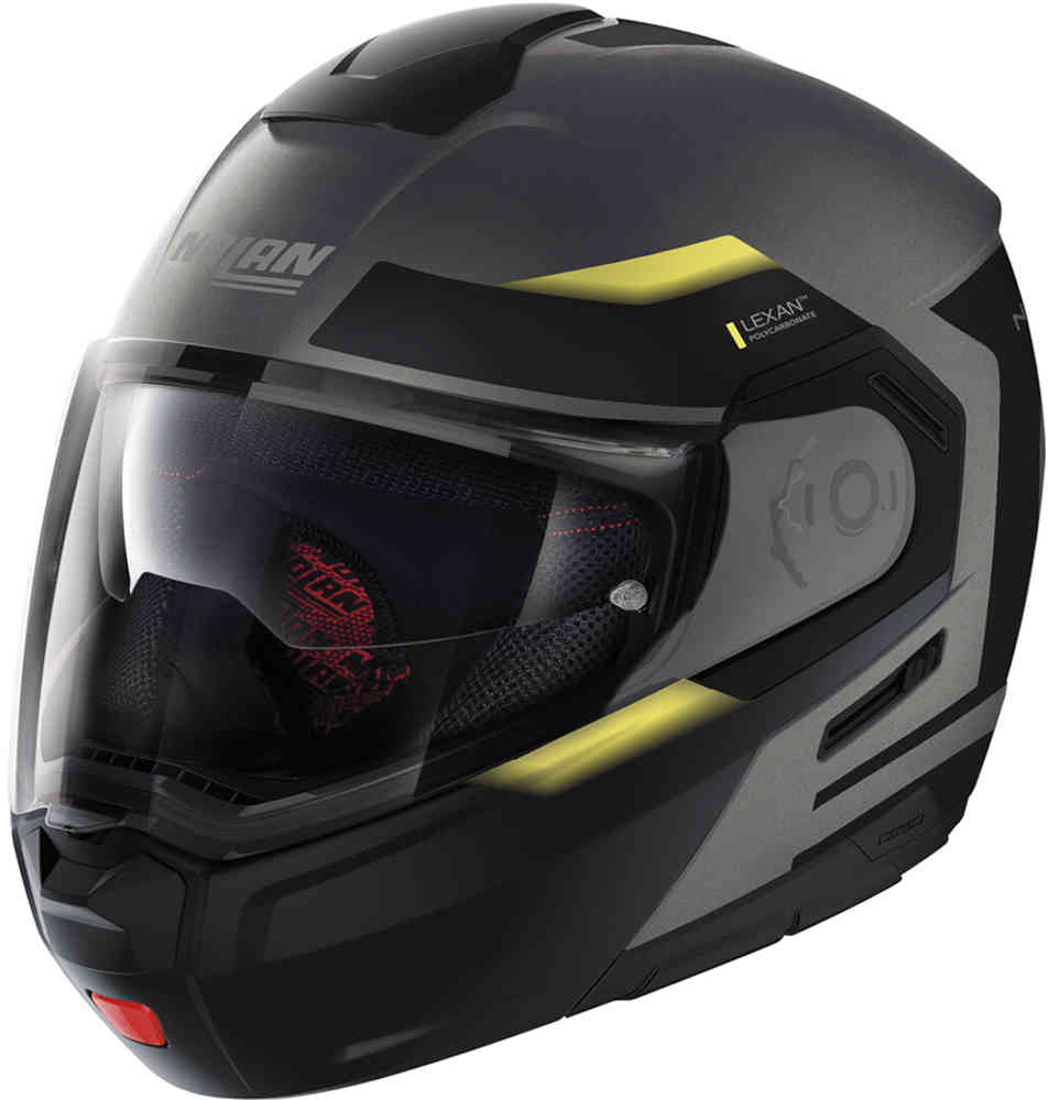 N90-3 Отражатель N-Com Шлем Nolan, черный матовый/желтый знак reflector тр 02