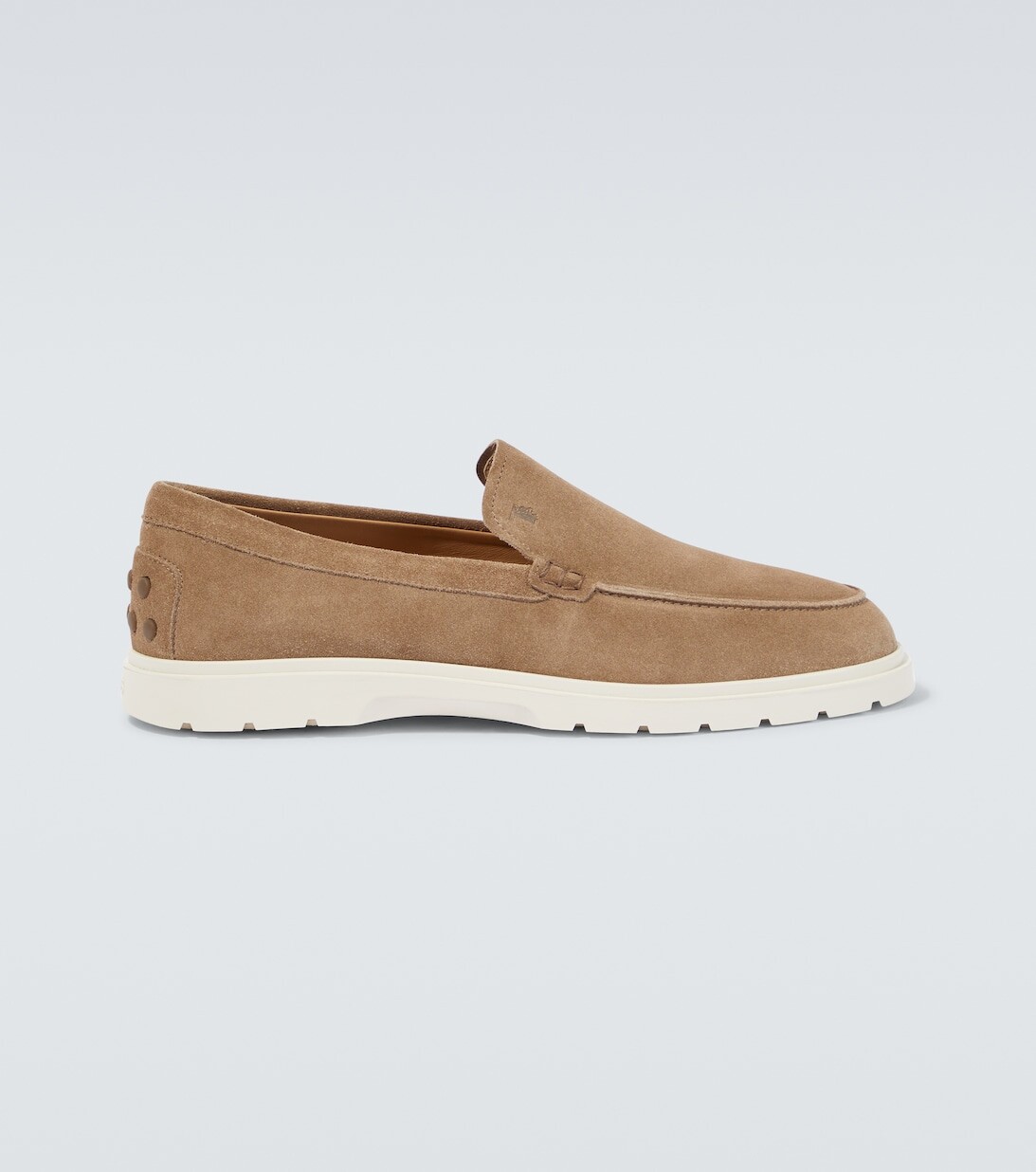 

Замшевые лоферы Tod's, бежевый