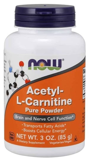 Ацетил L-карнитин гидрохлорид (85 г) Now Foods now foods l карнитин чистый порошок 85 г 3 унции