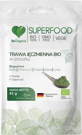 

Органический порошок травы ячменя Beorganic, 42 г, Medicaline