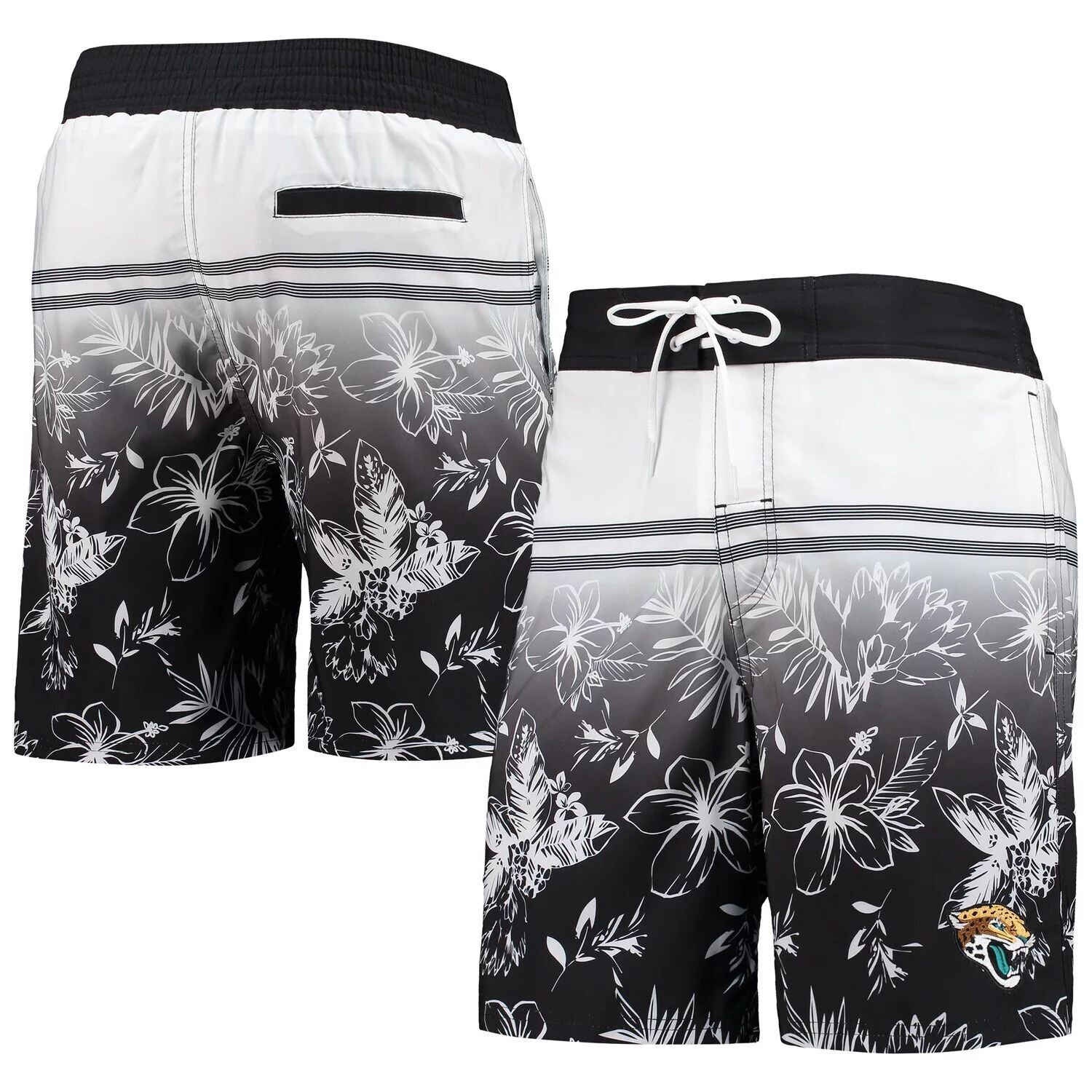 

Мужские спортивные шорты Carl Banks Black Jacksonville Jaguars Island Volley Swim Shorts G-III