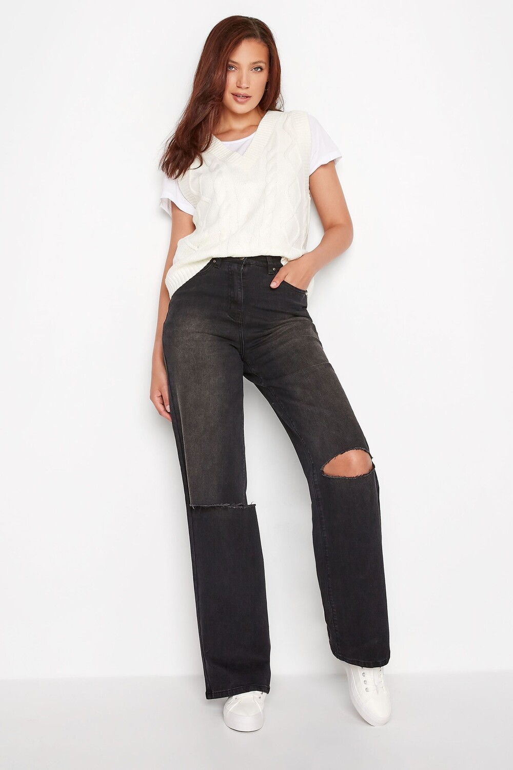 

Широкие эластичные джинсы BEA Long Tall Sally, черный