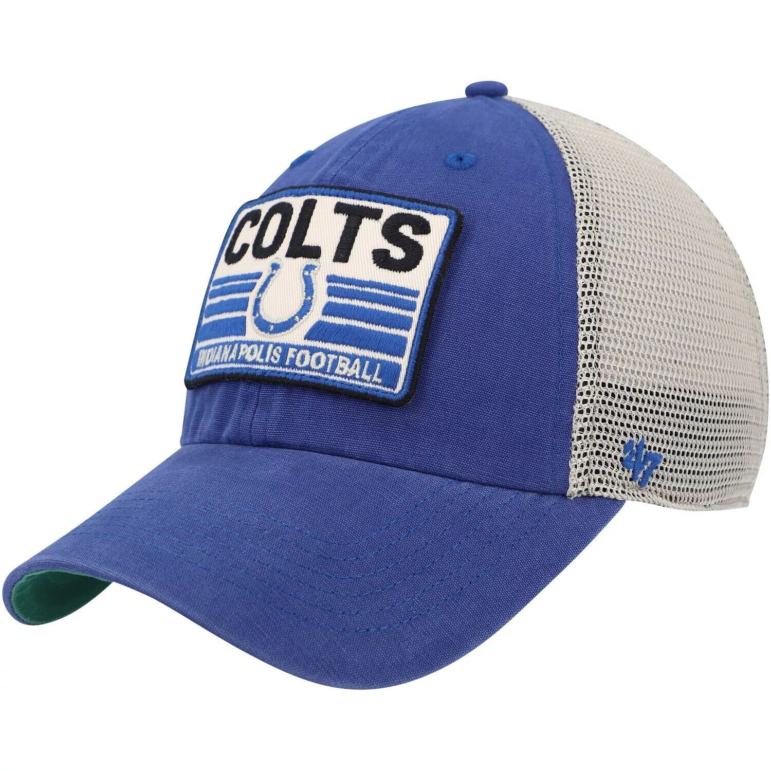 

Мужская кепка Snapback Royal/Natural Indianapolis Colts 47 '47 Four Stroke Clean Up