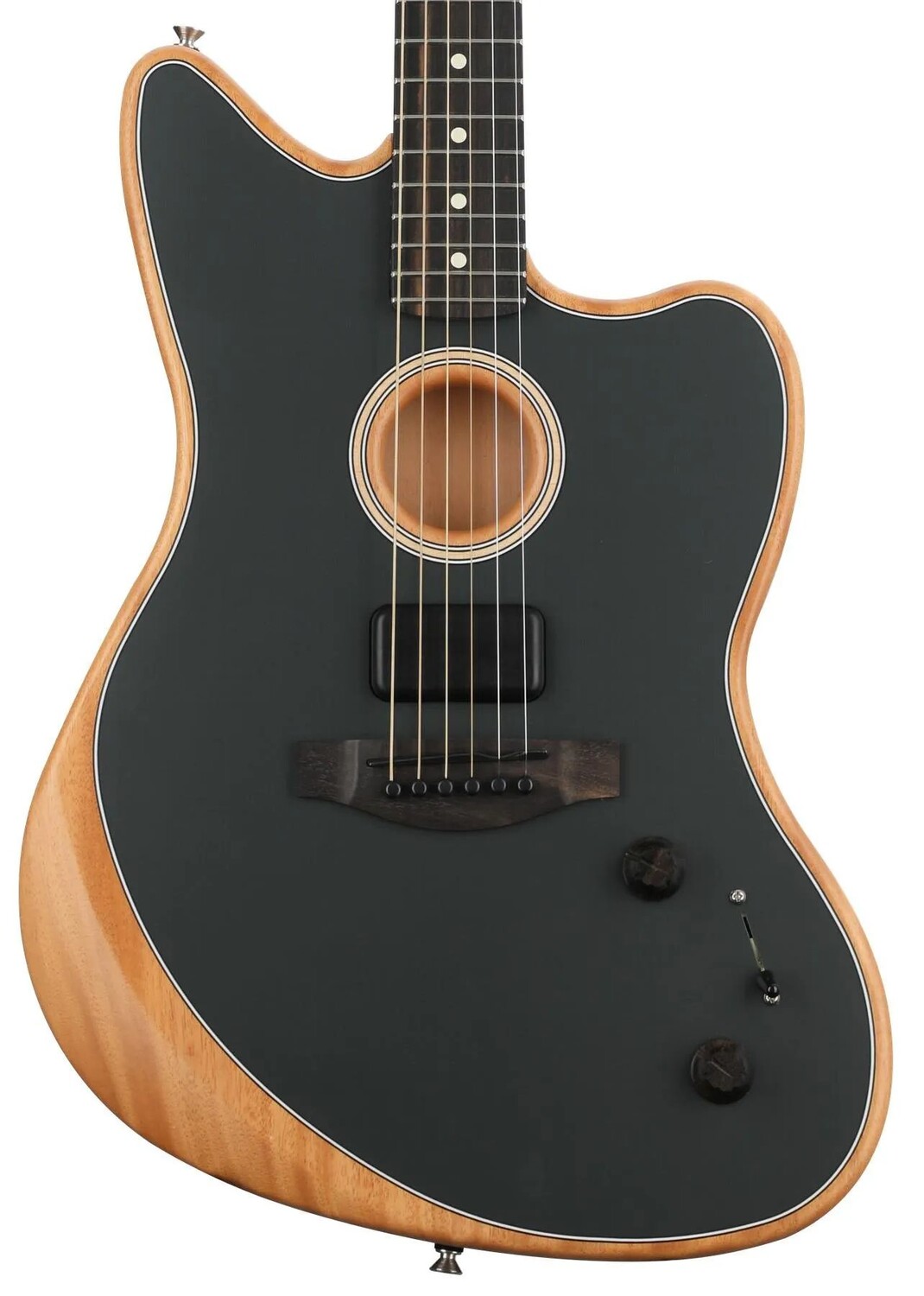 

Акустически-электрическая гитара Fender American Acoustasonic Jazzmaster - вольфрам