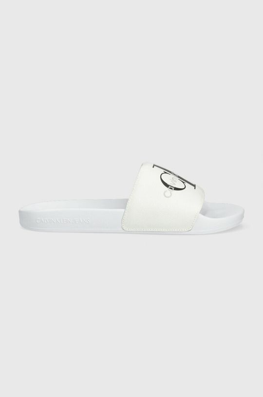 

Шлепанцы SLIDE MONOGRAM CO Calvin Klein Jeans, белый