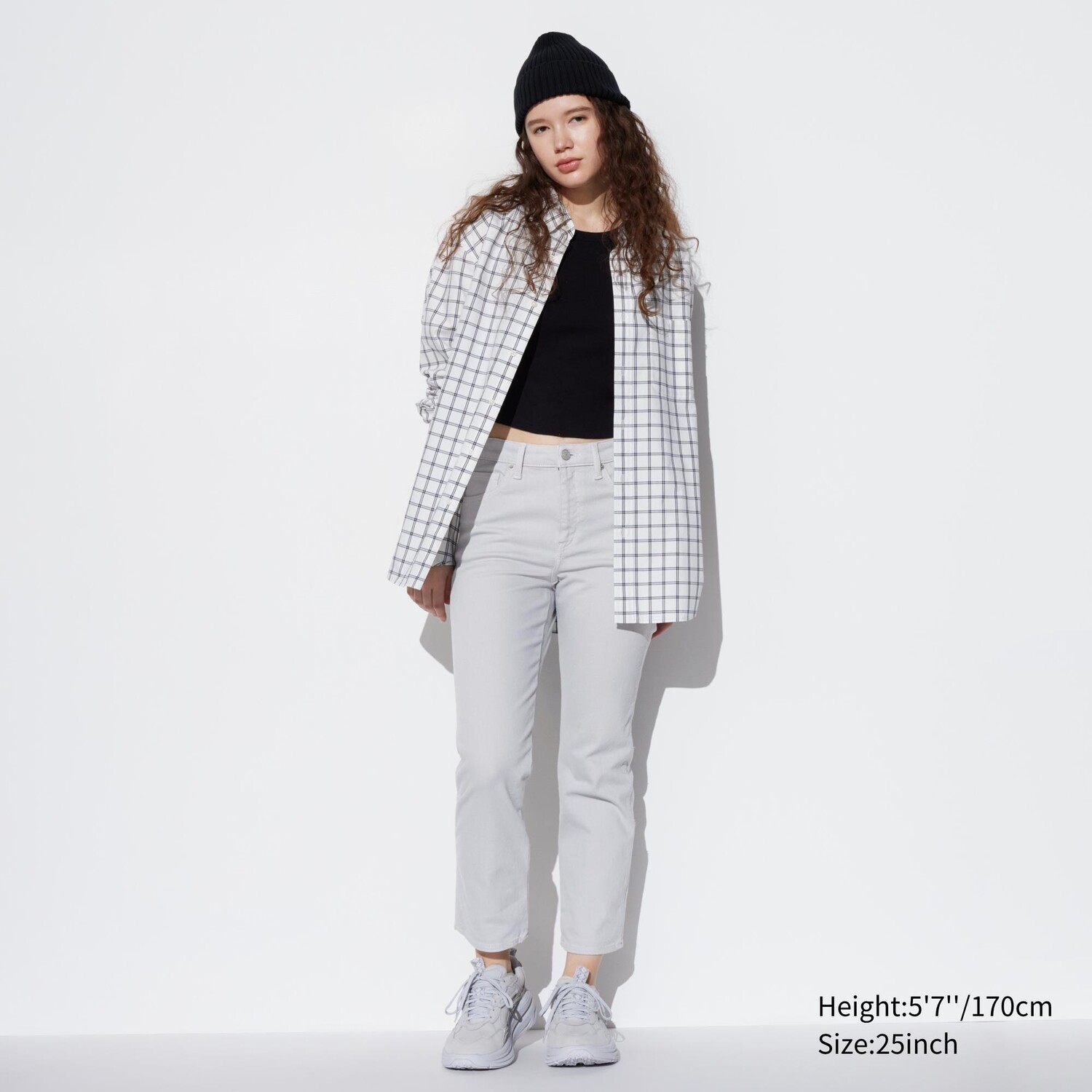 

Джинсы Uniqlo женские узкого кроя, серый