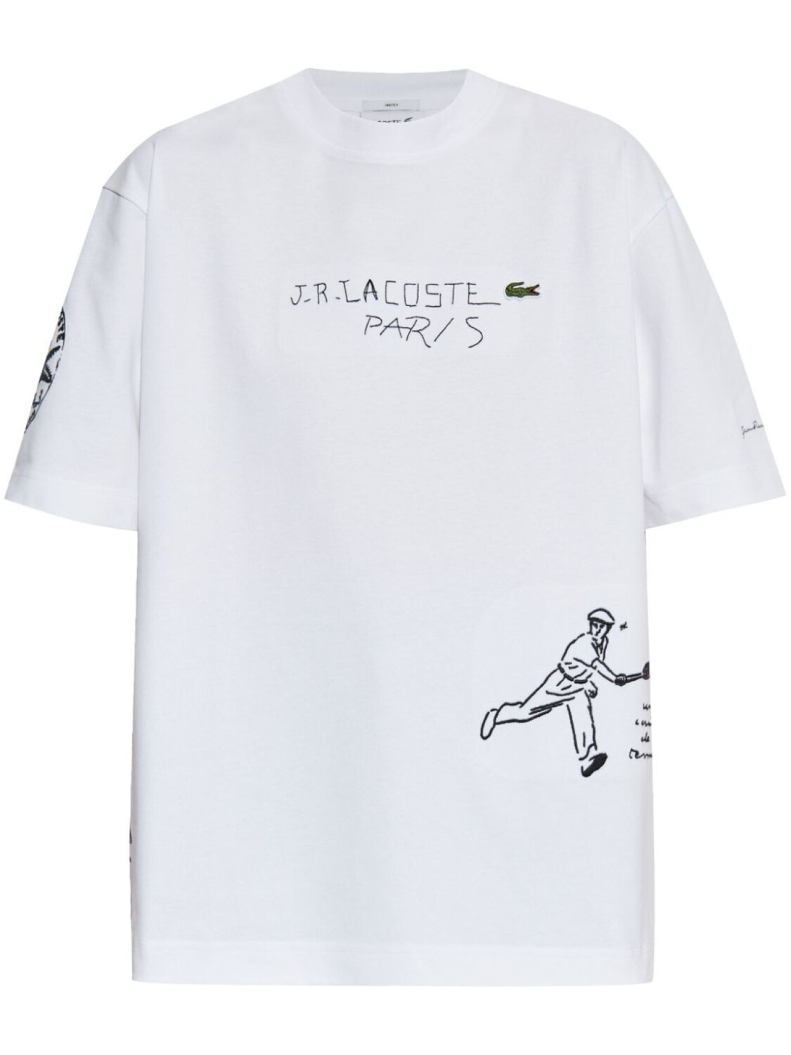 

Футболка с принтом логотипа Lacoste, белый